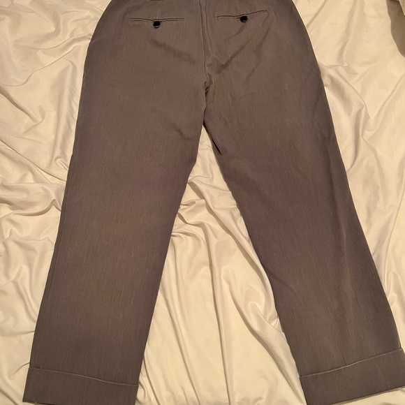 Icone Women Grey Trouser Chino Ankle Office Pants - Picture 2 of 4